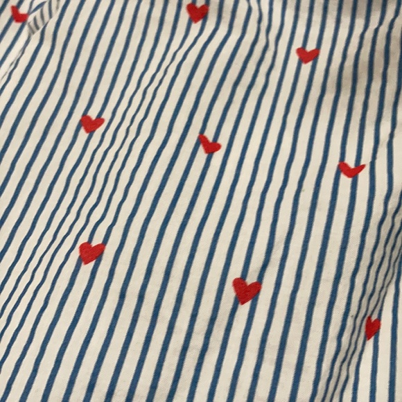 Baby Gap Ruffle Collar Hearts & Stripes Shirt - Picture 2 of 4